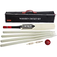 Uber Wooden Cricket Set - Size 4 bat